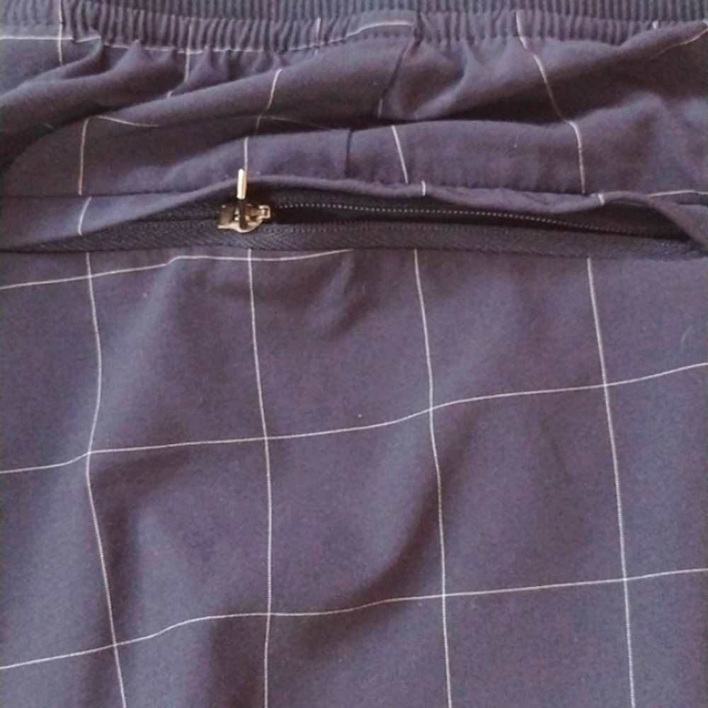 Athleta Brooklyn Navy windowpane textured ankle pant Size 22 EUC - Picture 5 of 7